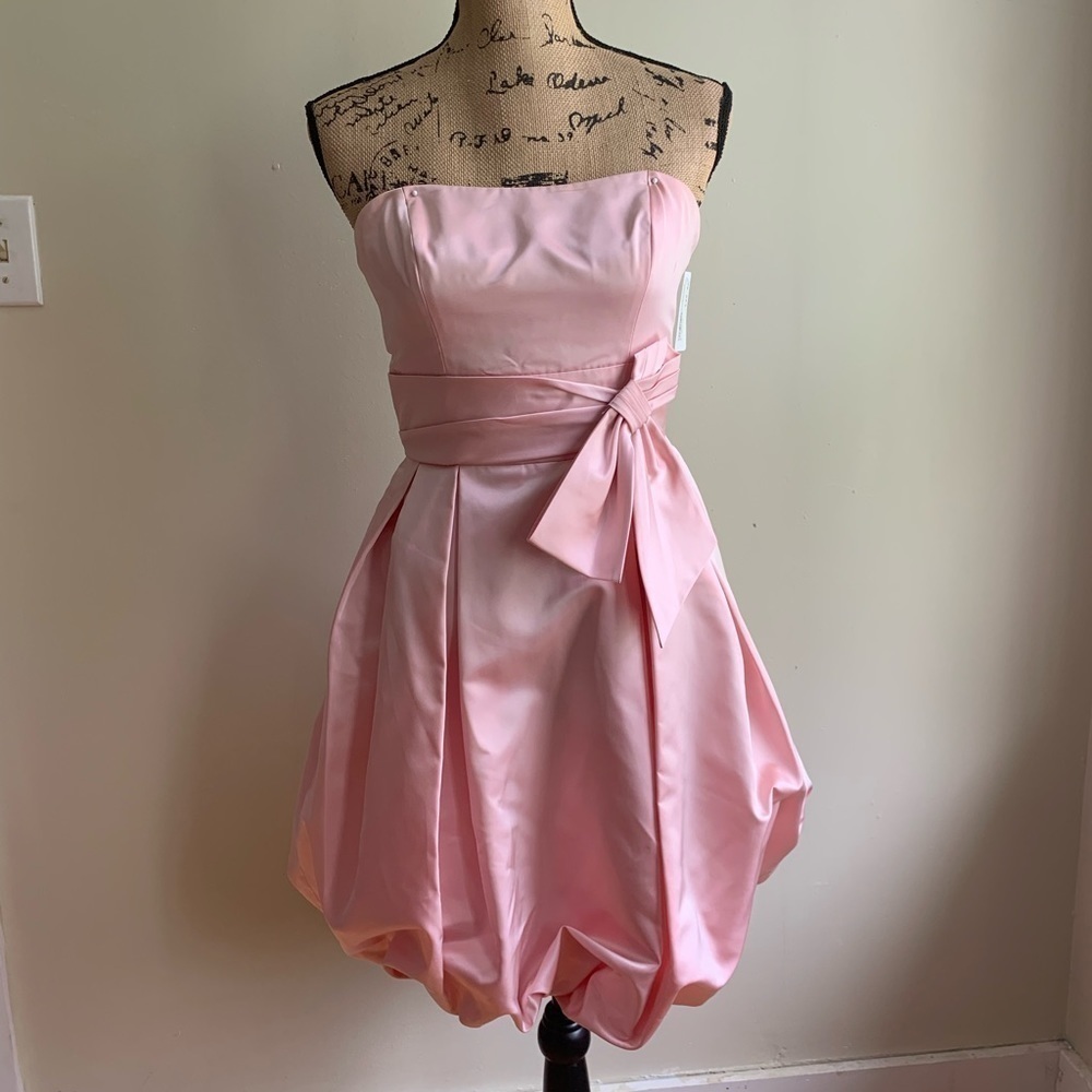 Love pink strapless dress size 6 Style A14